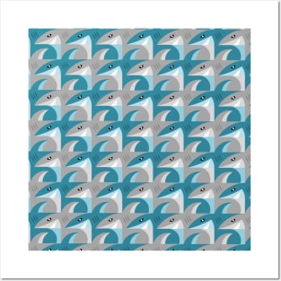 Shark Tessellation Posters and Art